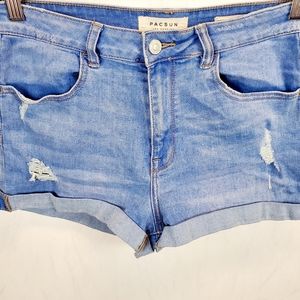PacSun Super Stretch Shortie Jean Shorts